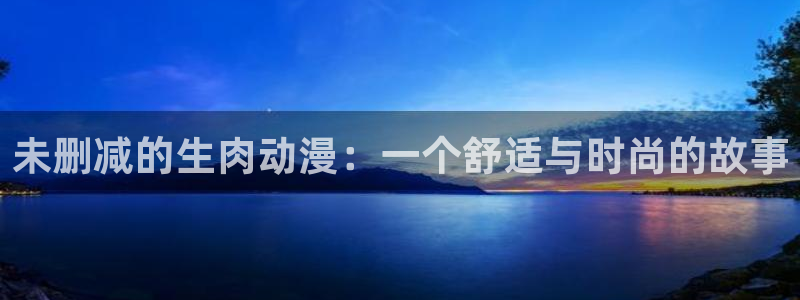 动漫之家汉化组：未删减的生肉动漫：一个舒适与时尚的故事